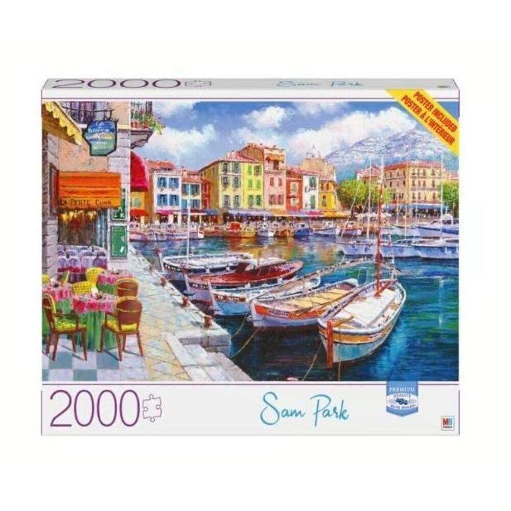 Milton Bradley Sam Park Cafe in Cassis 2000 pc Jigsaw Puzzle